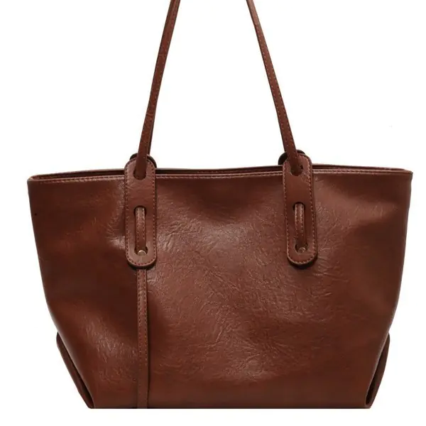 Western Style One Shoulder Commuter Bag Fashion Large Capacity Totes - Image 9