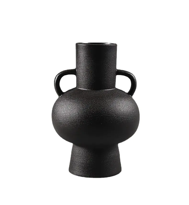 White Black Ceramic Vases - Image 6