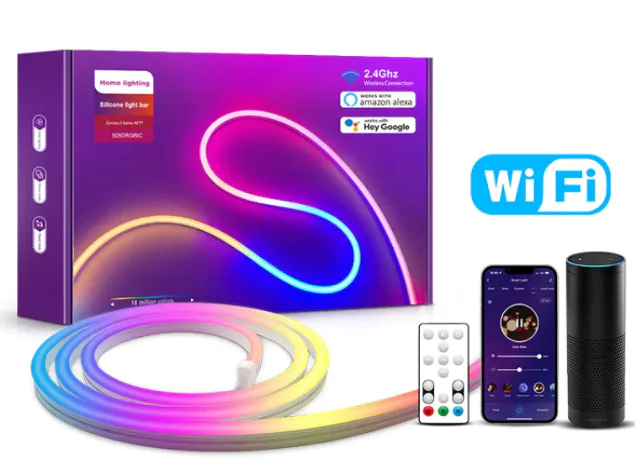 Wi-Fi Smart Silicone LED Neon Strip - Image 3