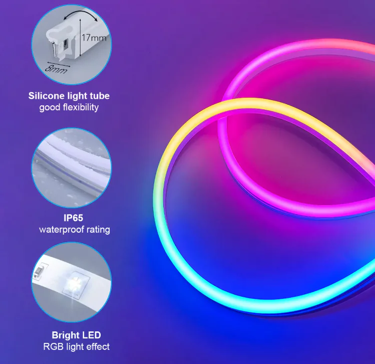 Wi-Fi Smart Silicone LED Neon Strip - Image 9