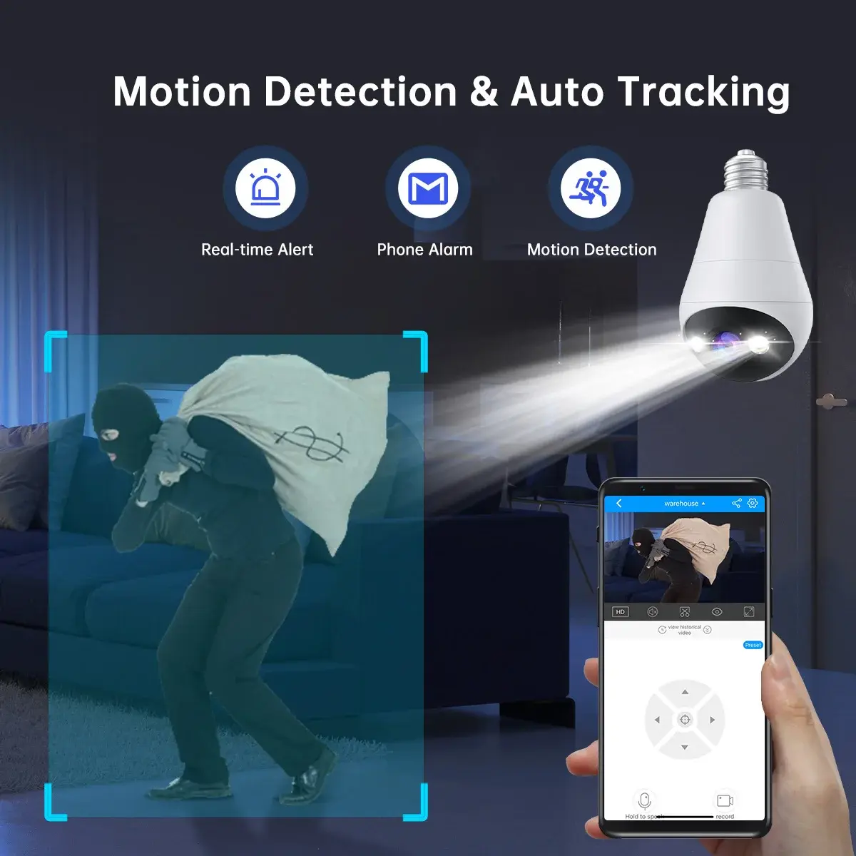 WiFi Bulb Camera with Night Vision - Image 10