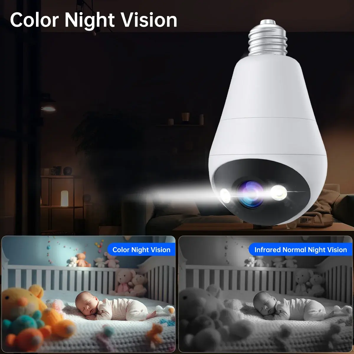 WiFi Bulb Camera with Night Vision - Image 6