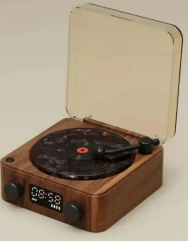 Wireless Bluetooth Retro Turntable Speaker - Image 9