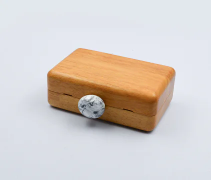 Women's Fashion Solid Color Wooden Clutch Bag - Image 3