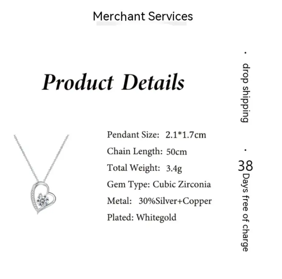 Women's Hollow Heart Necklace Set - Image 12