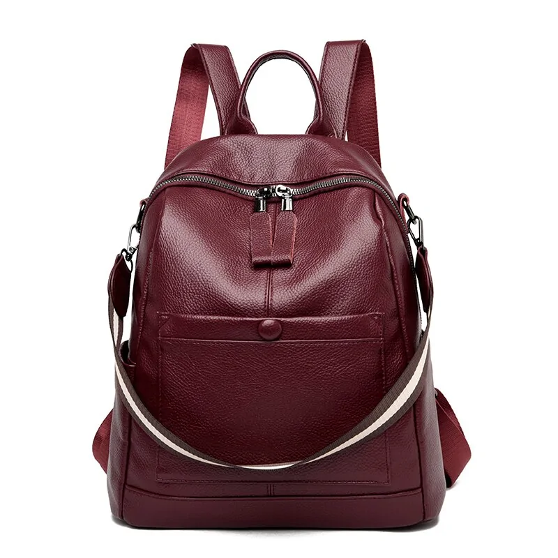 Women's Leather Backpacks - Image 9