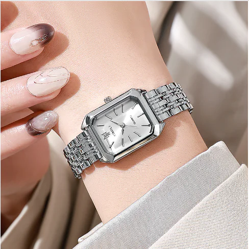 Women's Square Steel Strap Watch - Image 14