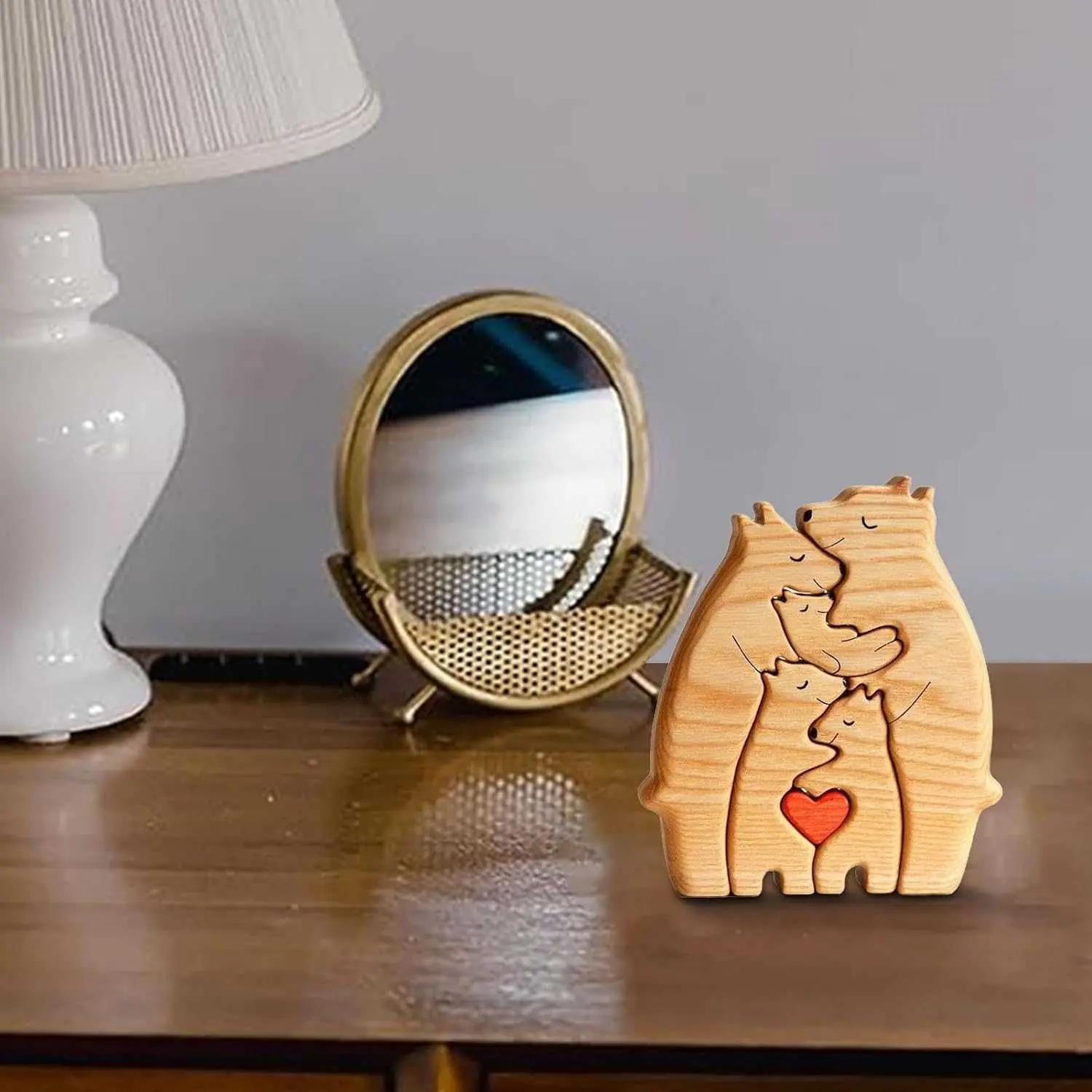 Wooden Animal Puzzle Decor Set - Image 12