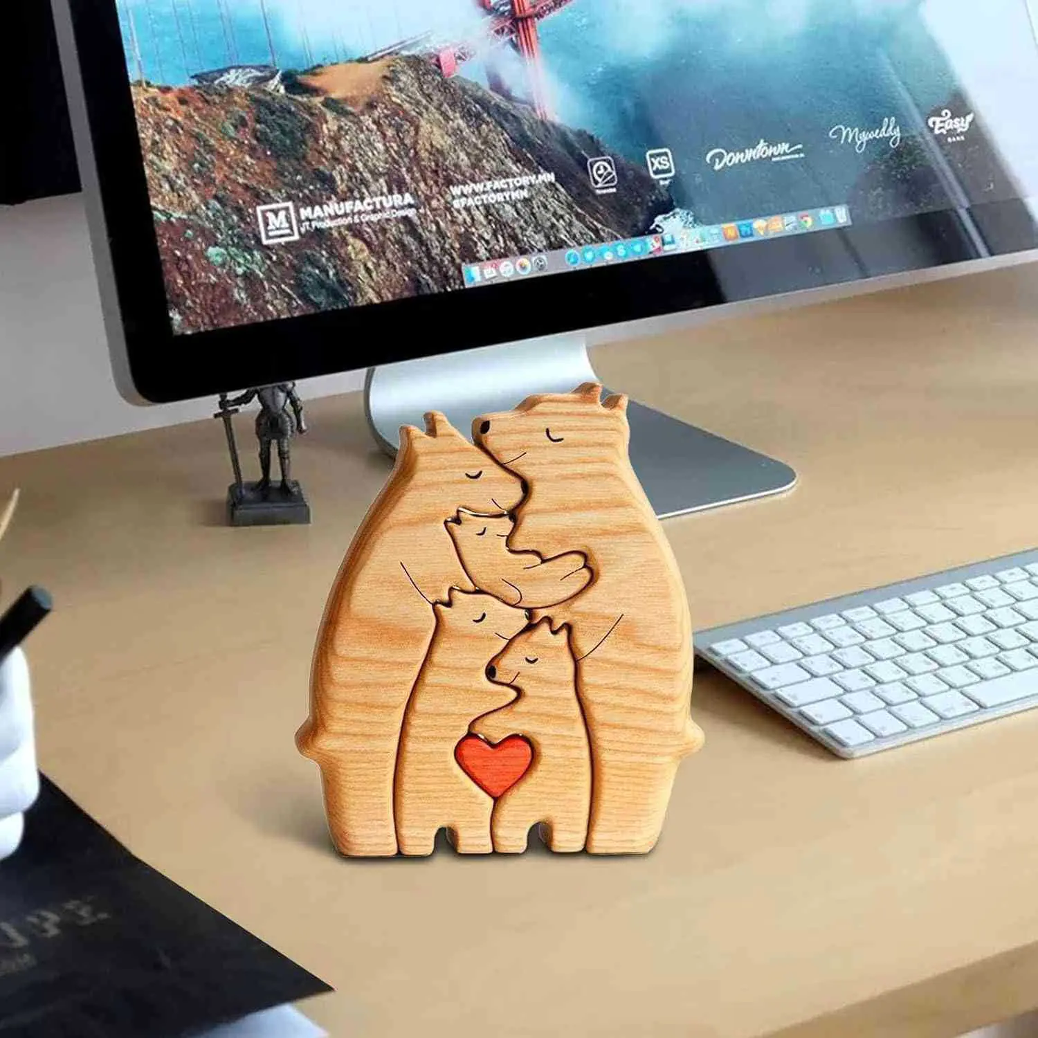 Wooden Animal Puzzle Decor Set - Image 7