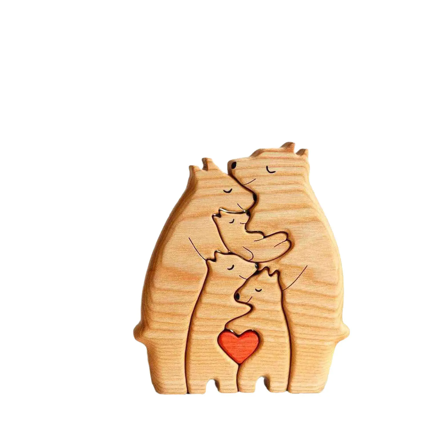 Wooden Animal Puzzle Decor Set - Image 9