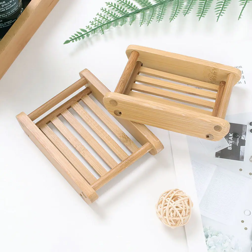 Wooden Bamboo Soap Dish - Image 5