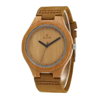 Wooden Couple's Watch with Genuine Leather Band - Image 7