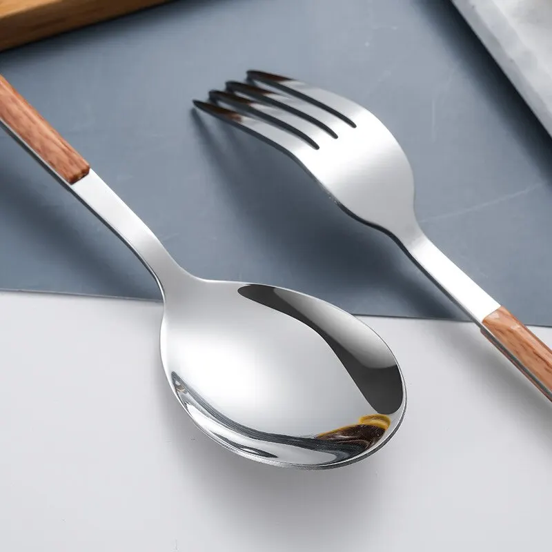Wooden Handle Cutlery Set - Image 5