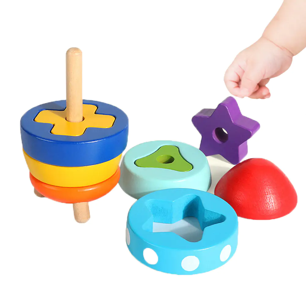 Wooden Rocket Sorting Toy - Image 3