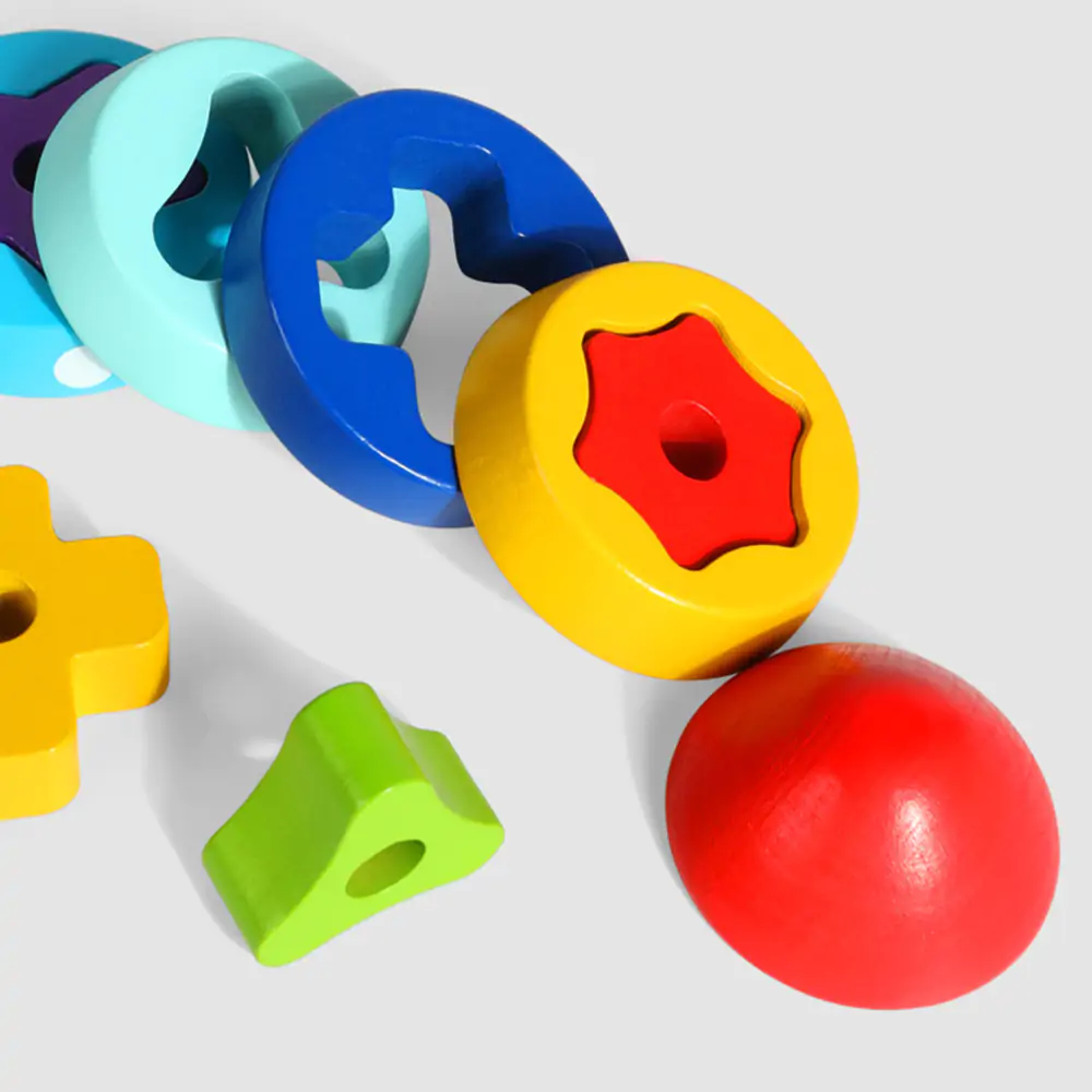Wooden Rocket Sorting Toy - Image 4