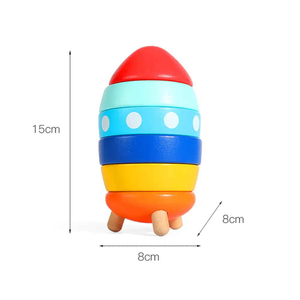 Wooden Rocket Sorting Toy - Image 5