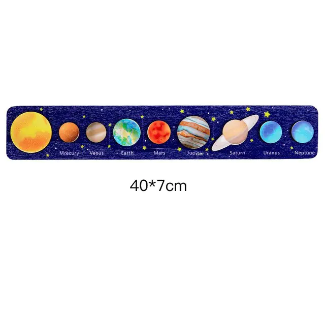 Wooden Space Puzzles for Toddlers - Image 10
