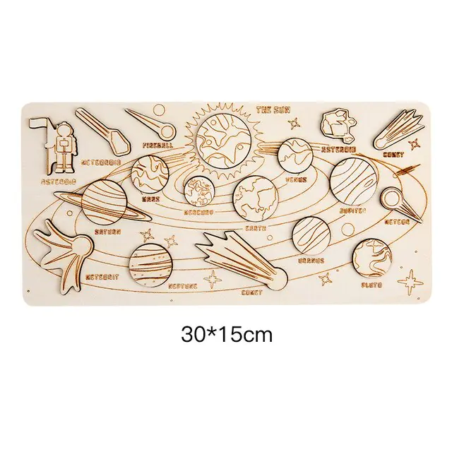 Wooden Space Puzzles for Toddlers - Image 11