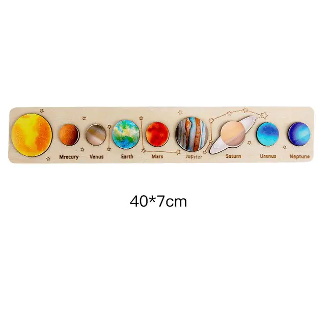 Wooden Space Puzzles for Toddlers - Image 12
