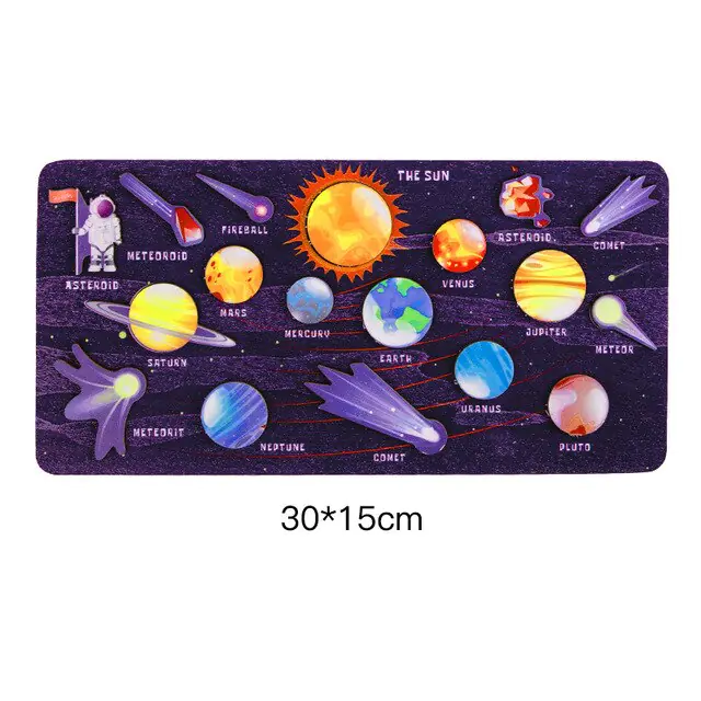 Wooden Space Puzzles for Toddlers - Image 8