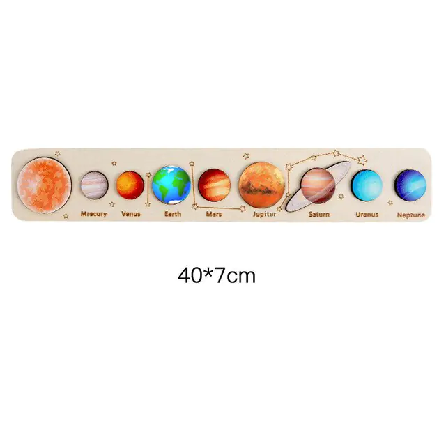 Wooden Space Puzzles for Toddlers - Image 9
