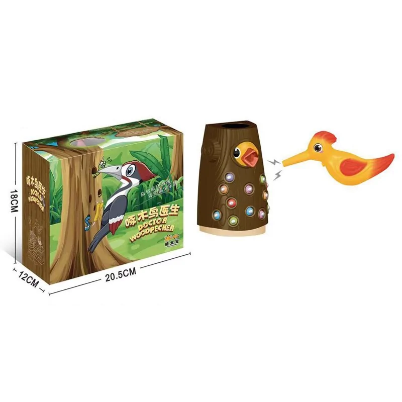Woodpecker Worm Catching Game: Magnetic Family Fun and Educational Toy Set for Kids - Image 8